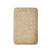 Woven Bamboo Abstrakte Textur Hintergrund. Badematte (Vorderseite Vertikal)