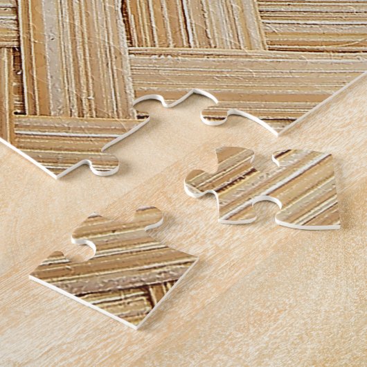 Woven Bamboo Abstrakte Textur Hintergrund. Puzzle (Seite)