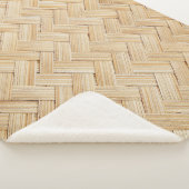Woven Bamboo Abstrakte Textur Hintergrund. Sherpadecke (3/4)