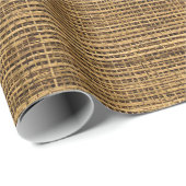 Woven Bamboo Muster Geschenkpapier (Rolleneckpunkt)