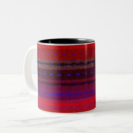 Woven Bands Zweifarbige Tasse (Vorderseite Links)