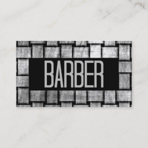 Woven Barber Business Card Visitenkarte