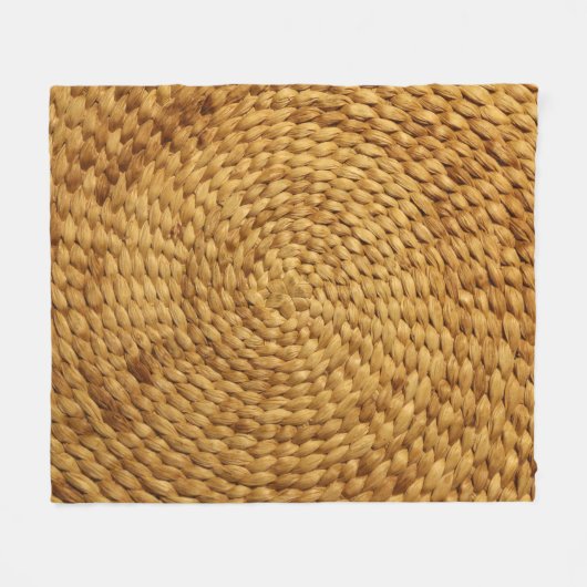 Woven Bast: Texturbraune Authentizität Fleecedecke (Vorderseite (Horizontal))