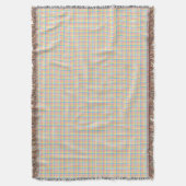 Woven blanket with a colorful plaid pattern decke (Vorderseite Vertikal)