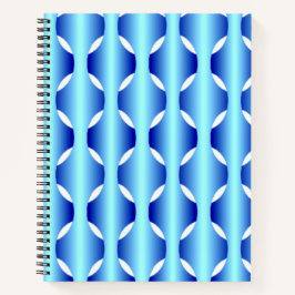 Woven Blues Spiral Notebook Notizblock