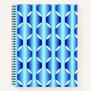 Woven Blues Spiral Notebook Notizblock