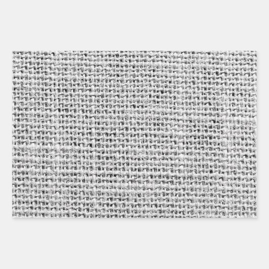 Woven Burlap Geschenkwrap - Rustic Burlap Pattern Geschenkpapier Set (Vorderseite 2)