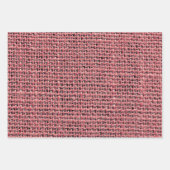 Woven Burlap Geschenkwrap - Rustic Burlap Pattern Geschenkpapier Set (Vorderseite)