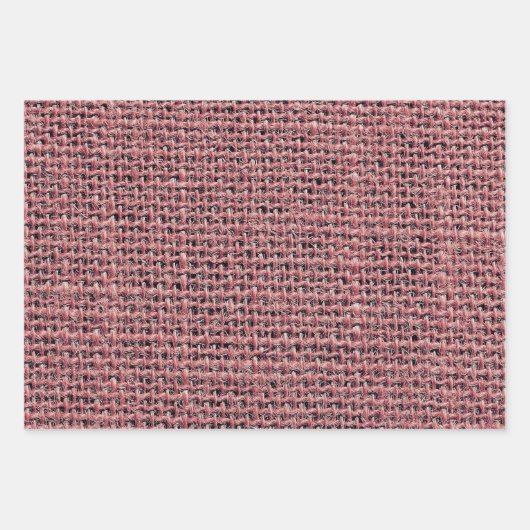 Woven Burlap Geschenkwrap - Rustic Burlap Pattern Geschenkpapier Set (Vorderseite)