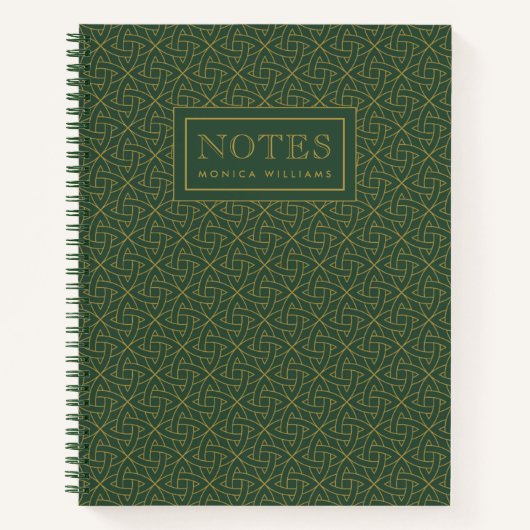 Woven Celtic Knot Pattern Notizblock (Vorderseite)