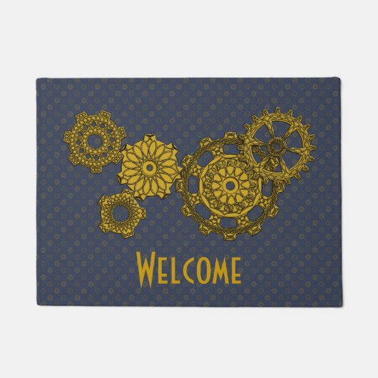 Woven Clockwork Doormat Fußmatte (Vorderseite)
