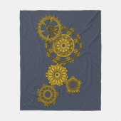Woven Clockwork Fleece Blanket (Vorderseite)