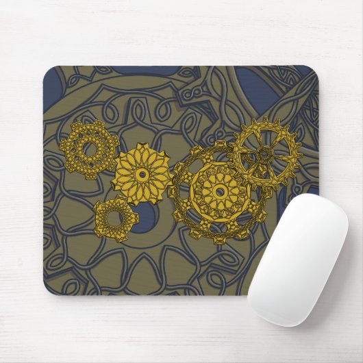 Woven Clockwork Mousepad (Mit Mouse)
