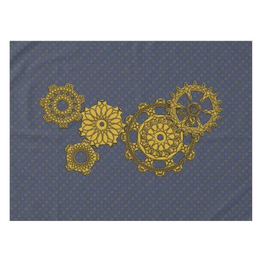 Woven Clockwork Tablecloth Tischdecke (Vorderseite (Horizontal))