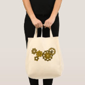 Woven Clockwork Tote Bag Tragetasche (Vorderseite (Produkt))
