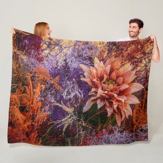 Woven flower jacquard blanket fleecedecke (Beispiel)