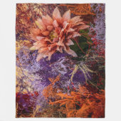 Woven flower jacquard blanket fleecedecke (Vorderseite)