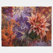 Woven flower jacquard blanket fleecedecke (Vorderseite (Horizontal))