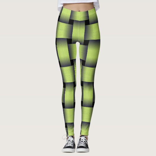 Woven Greenery Leggings (Vorderseite)