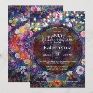 Woven in Bloom Florales Mandala-Design Einladung