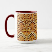 Woven Islamic Motif Mug | Tactile Earth Tones Tasse (Links)