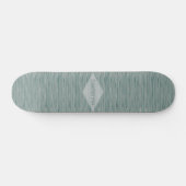 Woven Look Design Aquamarin grünes HAMbWG Skateboa Skateboard (Horizontal)
