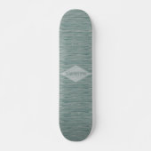 Woven Look Design Aquamarin grünes HAMbWG Skateboa Skateboard (Vorne)