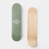 Woven Look Design Green HAMbWG Skateboard (Vorderseite)