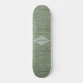 Woven Look Design Green HAMbWG Skateboard (Vorne)