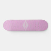 Woven Look Design Pink HAMbWG Skateboard (Horizontal)