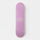 Woven Look Design Pink HAMbWG Skateboard (Vorne)