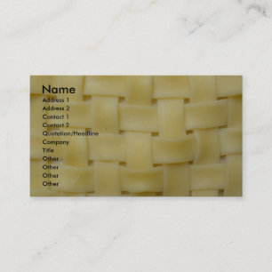 Woven Noodles Visitenkarte