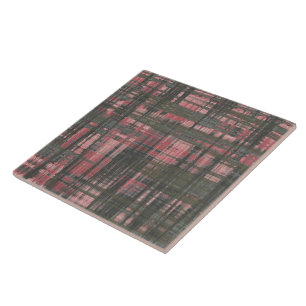 Woven Pink und Grau Fliese