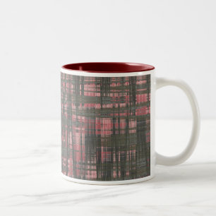 Woven Pink und Grau Zweifarbige Tasse