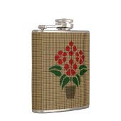 Woven Poinsetta Flachmann (Rechts)