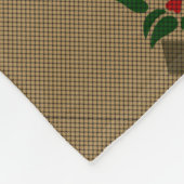 Woven Poinsetta Fleecedecke (Ecke)