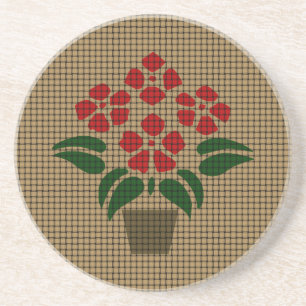 Woven Poinsetta Getränkeuntersetzer