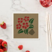Woven Poinsetta Serviette (Beispiel)