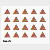 Woven Rainbow Dreieckiger Aufkleber (Blatt)