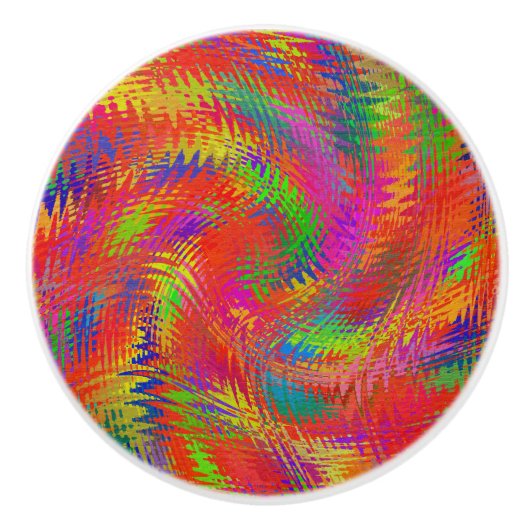 Woven Rainbow Keramikknauf (Vorderseite)