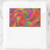 Woven Rainbow Rechteckiger Aufkleber (Tasche)