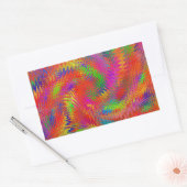 Woven Rainbow Rechteckiger Aufkleber (Umschlag)