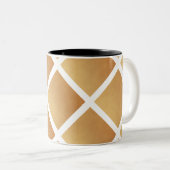 Woven Shades of Brown Zweifarbige Tasse (VorderseiteRechts)