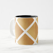 Woven Shades of Brown Zweifarbige Tasse (Vorderseite Links)