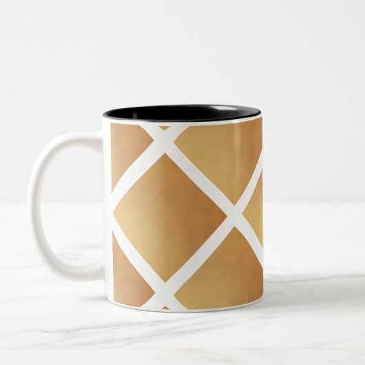 Woven Shades of Brown Zweifarbige Tasse (Links)