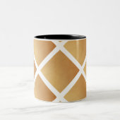 Woven Shades of Brown Zweifarbige Tasse (Mittel)