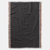 Woven Throw Blanket Dots Dunkel Lila Decke (Vorderseite Vertikal)