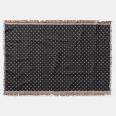 Woven Throw Blanket Dots Dunkel Lila Decke (Vorderseite)