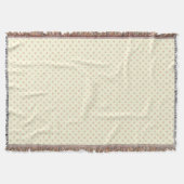 Woven Throw Blanket Dots Light Brown Creme Decke (Vorderseite)