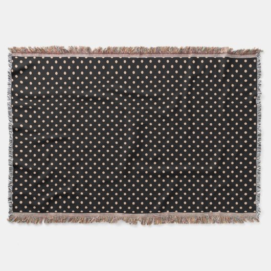 Woven Throw Blanket Dots Light Brown Decke (Vorderseite)